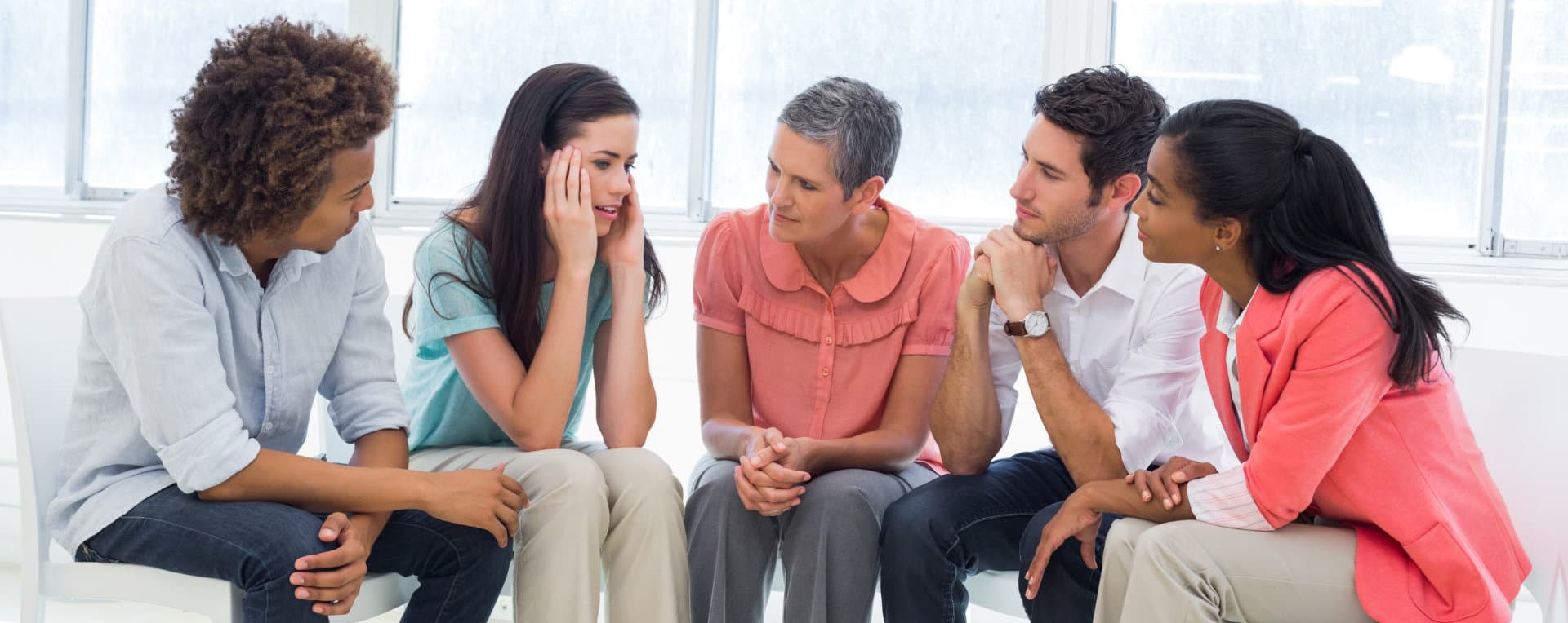 group of people having a meeting