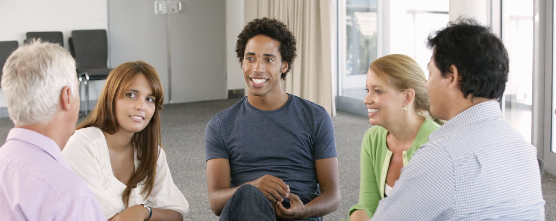 group of people smiling