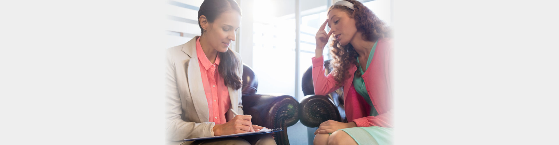 woman consulting to the problematic woman