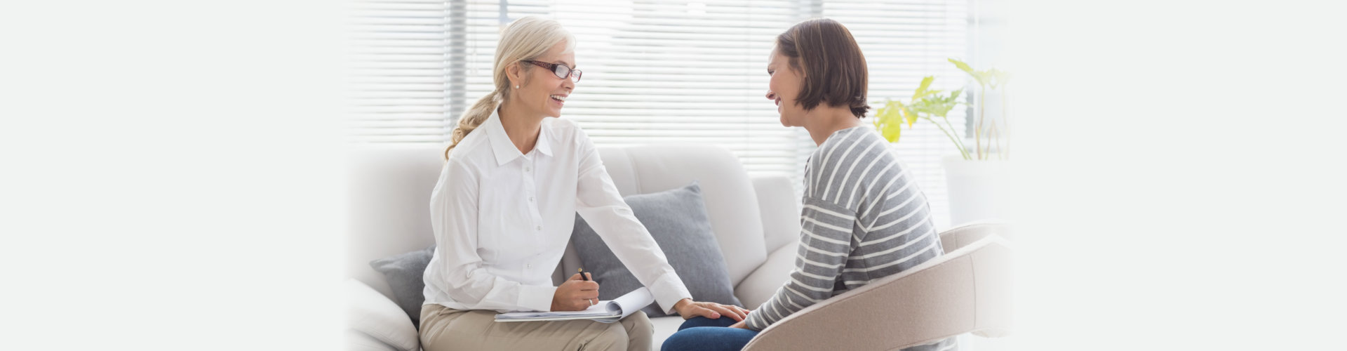 woman having session to other woman